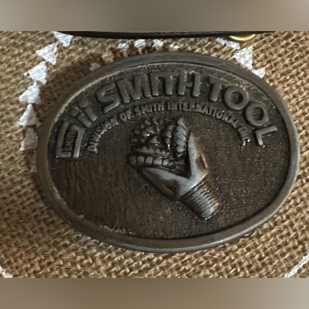 VTG Brass Smith Tool Belt Buckle Century Canada oil Drill bit